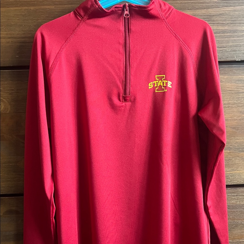 Iowa State Youth Red Quarter-Zip Jacket